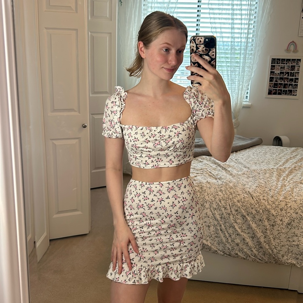 Floral two piece